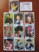 Viettel Mobile Recharge Card,nationalities Lady,ten Cards, Sample Card, Notice The Number 00000000 On Backside - Vietnam