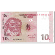 Billet, Congo Democratic Republic, 10 Centimes, 1997, 1997-11-01, KM:82a, NEUF - Demokratische Republik Kongo & Zaire