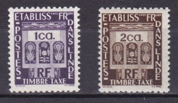 Inde Taxe N°1 Et 2* - Used Stamps