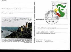 ALLEMAGNE  Carte  PAP 2002 Frankfurt Dragon Chateaux - Mythology