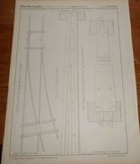 Plan De Voies Ferrées économiques. Système Bazaine. 1856. - Obras Públicas