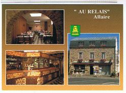 56...  ALLAIRE    HOTEL  "AU RELAIS "  RESTAURANT  BAR  TABAC  LOTO       CPM  TBE - Allaire