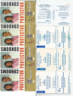 Madagascar Malagasy  Madagaskar TC Publique N°13 à 16 CONDOMS PROTECTOR  Avec & Sans  LOGO JEUX FRANCOPHONIE 1997 - Madagascar