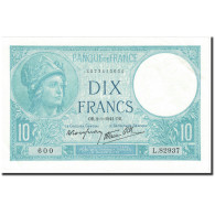 Billet, France, 10 Francs, 1941, 1941-01-02, SPL, Fayette:7.26, KM:84 - 10 F 1916-1942 ''Minerve''