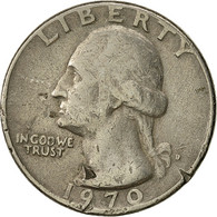 Monnaie, États-Unis, Washington Quarter, Quarter, 1970, U.S. Mint, Denver, TB+ - 1932-1998: Washington