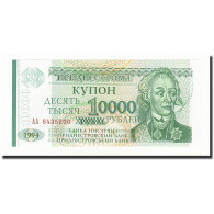 Billet, Transnistrie, 10,000 Rublei On 1 Ruble, Undated (1996), KM:29, NEUF - Moldavia