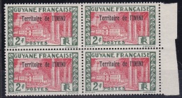 Inini N° 24 En Bloc De 4 ** - Unused Stamps