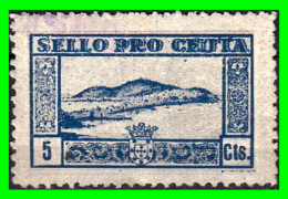 SELLO LOCAL GUERRA CIVIL ESPAÑOLA PRO CEUTA 5 Ctms - Kriegssteuermarken