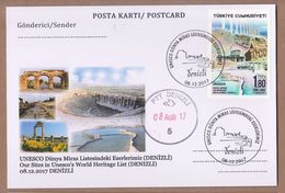 AC - TURKEY POSTAL STATIONARY - OUR SITES IN UNECO'S WORLD HERITAGE LIST 08 DECEMBER 2017 - Ganzsachen