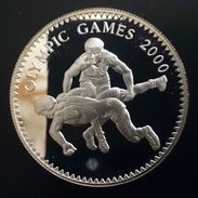 MONGOLIA 500 TUGRIK ND 1998 SILVER PROOF "2000 Olympics Games" Free Shipping Via Registered Air Mail - Mongolië