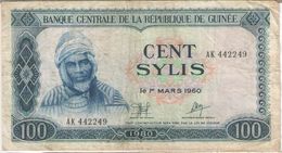 100 SYLIS/Banque Centrale De La République De GUINEE//1960 -1980                                           BILL173 - Guinea