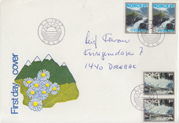 Enveloppe  FDC  1er  Jour    NORVEGE     Paire    EUROPA     1977 - FDC