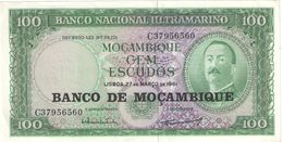 100 Escudos/ Banco Nacional Ultramarino /Banco De Mozambique//  1961                                          BILL182 - Mozambique