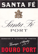 Etiket Douro Port  Santa Fé / Henrique D'Alvalaz / Alcohol - Alcoholes Y Licores