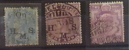 Gran Bretagna India Postage 1854 - 65 Set Of Half Anna One Anna And Two Annas - 1854 East India Company Administration