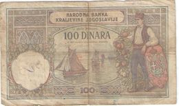 100 Dinara/Narodna Banka Kraijevine Jugoslavije/1929                BILL188 - Yugoslavia