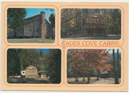 CADES COVE CABINS, Great Smoky Mountains, USA, 1991 Used Postcard [20696] - Smokey Mountains