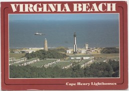 VIRGINIA, BEACH, Cape Henry Lighthouses, 1994 Used Postcard [20701] - Virginia Beach