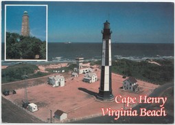 Cape Henry Lighthouses, Virginia Beach, 1994 Used Postcard [20703] - Virginia Beach