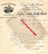 39-MOREZ DU JURA-1895 RARE LETTRE MANUSCRITE SIGNEE LES FILS DIONIS BAILLY MAITRE-LUNETTERIE HORLOGERIE-5 RUE CITADELLE - 1800 – 1899