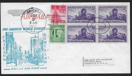 PRIMO VOLO - PAN AM - CHICAGO ROMA -  02.06.1957 - Airmail