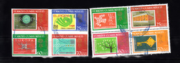 Turkije 2005 Mi Nr Blok 58 + 59 Zegel Op Zegel, Stamps On Stamps, Europa -2 - Used Stamps