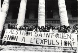 SOUTIEN AUX GREVISTES ALSTHOM SAINT OUEN,COUP DE POING CONTRE LA BOURSE DES VALEURS OCT 79 REF 54700 - Strikes