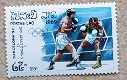 LAOS Jeux Olympiques 84, Boxing, Boxe, JO Barcelone 92, 1 Valeur Dentele ** Mnh - Zomer 1992: Barcelona