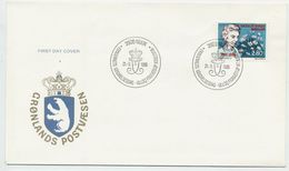 GREENLAND 1985 Arrival Of Queen Ingrid On FDC. Michel 159 - FDC