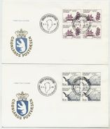 GREENLAND 1985 Millenary Of Settlement Blocks Of 4 On FDC. Michel 157-58 - FDC