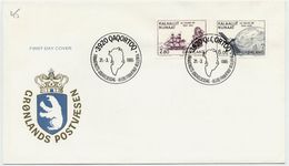 GREENLAND 1985 Millenary Of Settlement  On FDC. Michel 157-58 - FDC