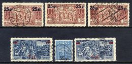 POLAND 1934 Surcharges With All Types, Used.  Michel 291 IA+B, 291 II, 292, 293 I+II - Used Stamps