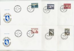 GREENLAND 1987 Complete Issues On FDC  Michel 172-77, Blk.1-2 - FDC