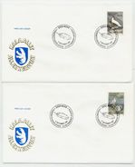 GREENLAND 1987 Birds I On FDC  Michel 176-77 - FDC