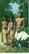 83805 PARAGUAY COSTUMES NATIVE WOMAN & MAN'S SEMI NUDE POSTAL POSTCARD - Paraguay