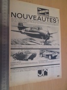 Page De Revue Des Années 60/70 : MAQUETTES PLASTIQUE LINDBERG, Format A4 - Avions