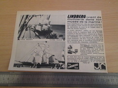 Page De Revue Des Années 60/70 : MAQUETTES PLASTIQUE LINDBERG, Format : 1/2 Page A4 - Bâteaux