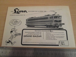 Page De Revue Des Années 60/70 : PUBLICITE TRAIN ELECTRIQUE LIMA  , Dimension Page 1/2 A4 - Other & Unclassified
