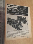 Page De Revue Des Années 60/70 : PUBLICITE TRAIN MINIATURE KITMASTER  , Dimension Page  A4 - Sonstige & Ohne Zuordnung