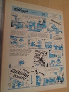 Page De Revue Des Années 60/70 : PUBLICITE LES SCHTROUMPFS POUR KELLOGG'S  , Dimension Page  A4 - Schtroumpfs, Les