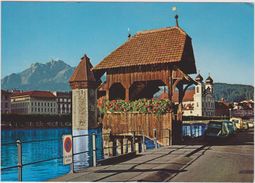 SUISSE,SWITZERLAND,SVIZZERA,SCHWEIZ,HELVETIA,SWISS ,LUZERN,LUCERNE,PONT DE LA CHAPELLE,PANNEAU - Lucerne