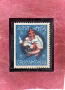 SUD SUID SOUTH AFRICA RSA AFRIQUE 1954 CHRISTMAS CHARITY LABEL NATALE BENEFICENZA NOEL WEIHNACHTEN NAVIDAD NATAL MNH - Ungebraucht