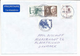 Multiple Stamps Cover - 30 May 2006 Osby To Denmark - Briefe U. Dokumente