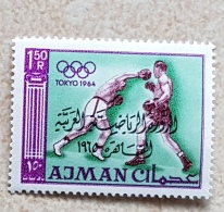 AJMAN Boxing, Boxe,  Boxeo, 1 Valeur Surcharge En Arabe  1965** MNH - Boxen