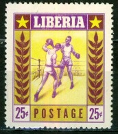 LIBERIA Boxing, Boxe,  Boxeo, 1 Valeur Neuf Sans Gomme - Boxen