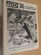 Page De Revue Des Années 60/70 : MAQUETTES PLASTIQUE FROG 74 BREGUET JAGUAR - Flugzeuge