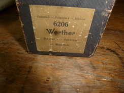 Rouleau Ancien Perforé Pour Piano Mécanique 6206 Werther (Potpourri- Selection) Par J. Massenet - Objets Dérivés