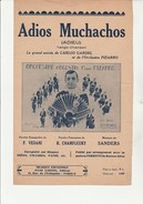 PARTITION -  ADIOS MUCHACHOS -TANGO -CHANSON - ORCHESTRE PIZARRO - 1929 - Scores & Partitions