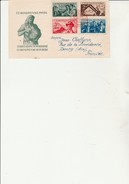 TCHECOSLOVAQUIE - LETTRE FDC AFFRANCHIE SERIE N° 532 A 535 - 1950 - Lettres & Documents