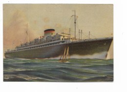 M.N. NEPTUNIA - OCEANIA - COSULICH SOCIETA' TRIESTINA DI NAVIGAZIONE 1939 VIAGGIATA  FG - Steamers